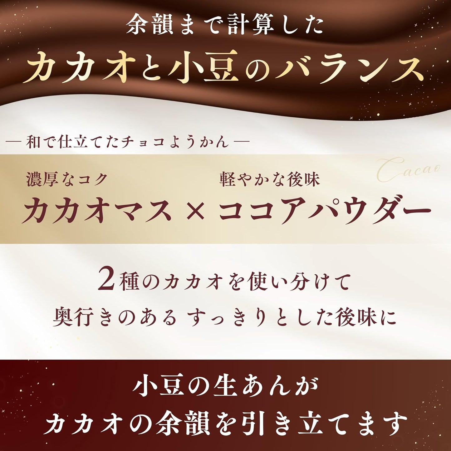 ウェルスイート チョコようかん 北海道産てんさい糖使用 カカオの香りとしっとりとした質感の奥深い味わい 20g 10本入